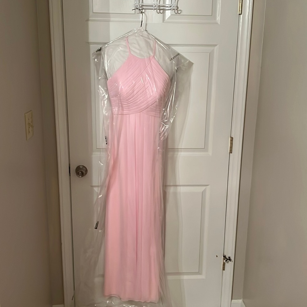 Pink Chiffon Bridesmaid Dress- Like New Condition
